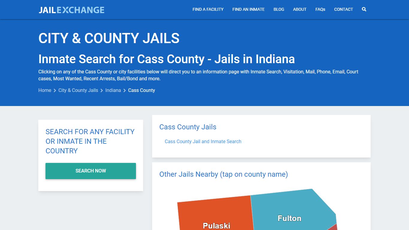 Inmate Search for Cass County | Jails in Indiana - Jail Exchange